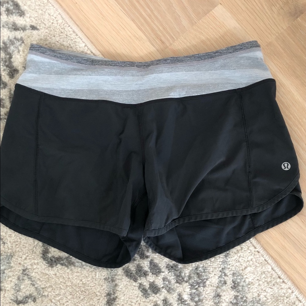 NEW Lululemon Speed Short - Black & Grey